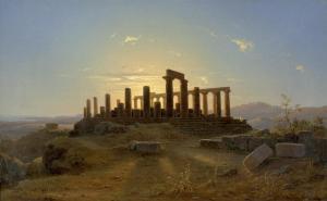 HERRMANN Alexander 1814-1845,Das Tal der Tempel in Agrigent,1842,Galerie Bassenge DE 2012-11-29