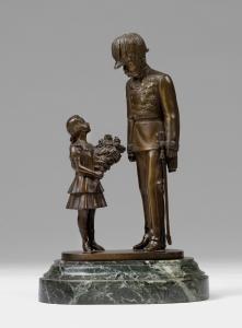 HERRMANN Gustav Siegfried 1879-1921,a statuette of the old emperor with child pres,Palais Dorotheum 2019-06-18