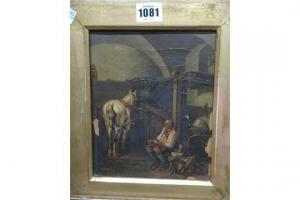 HERSCH 1900-1900,Stable interiors with horses and grooms,Bellmans Fine Art Auctioneers GB 2015-05-20