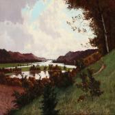 HERSCHEND Oscar,Summer landscape from the Silkeborg Lake District,,1886,Bruun Rasmussen 2011-08-01