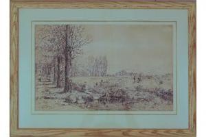 HERST Auguste Cl. Joseph 1825-1900,Pastoral scene,Rosebery's GB 2015-05-16