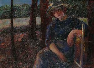HERSTEIN Adolf Edward 1869-1932,portrait of a lady in a hat,Bonhams GB 2003-10-21