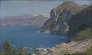 HERTEL Albert 1843-1912,Blick auf die Küste von Capri,Galerie Bassenge DE 2023-11-30