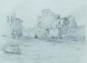 HERTEL Albert 1843-1912,Das Forum Romanum mit der Basilika des Konstantin ,Lempertz DE 2023-11-18