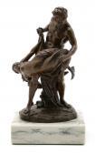 HERTEN E,Bronze Figural Group Depicting Poseidon Capturing Mermaid,Hindman US 2009-10-04