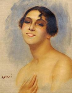 HERVE Gabriel 1868,Portrait de jeune femme,1868,Labarbe FR 2017-06-24