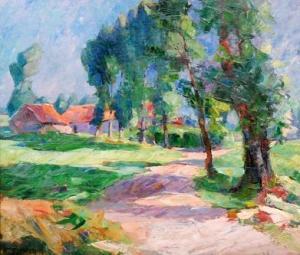 HERVENS Jacques 1890-1928,A sunlit lane,Fieldings Auctioneers Limited GB 2015-10-24