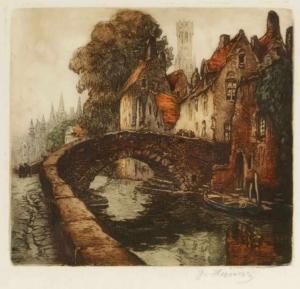 HERVENS Jacques 1890-1928,Alte Brücke,Kastern DE 2019-03-16