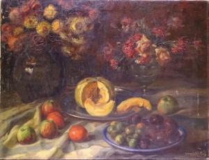 HERVENS Jacques 1890-1928,Nature morte aux fruits,Monsantic BE 2020-10-18