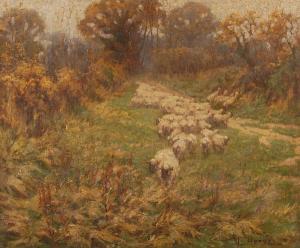 HERVEY Leslie 1800-1900,Flock of sheep on a track,Bonhams GB 2004-03-22