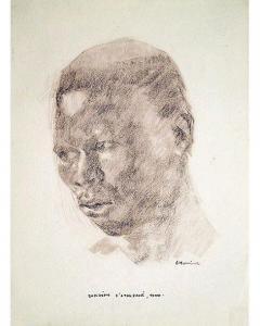 HERVIAULT André 1884-1969,Indigène d'Atakpané Togo,1930,Artprecium FR 2020-07-09