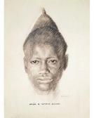HERVIAULT André 1884-1969,Indigène de Dompago Dahomey,1930,Artprecium FR 2020-07-09