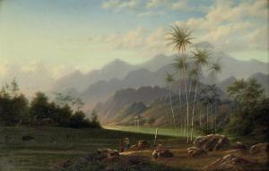 HERWERDEN van Jacob Dirck 1806-1870,The village of Plosso in the province of Madiun,1858,Christie's 2010-04-13