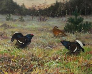 HERZL Ludvik 1877-1944,Grouse at their Matting Site,Palais Dorotheum AT 2011-09-17
