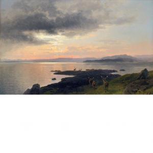 HERZOG Hermann 1832-1932,Twilight Over a Lake,William Doyle US 2013-11-05