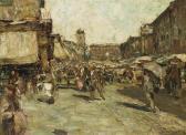 HERZOG Lewis Edward 1868-1943,Market Scene,Shannon's US 2013-04-25