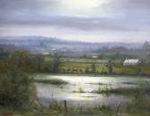 HESS David 1770-1843,FLOODED FIELDS 
LOUGHGALL,Ross's Auctioneers and values IE 2010-06-02