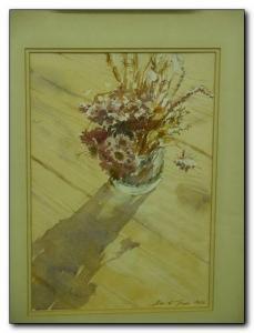 HESS David 1770-1843,TRESS , bowl of flowers in sunshine,signed and dat,Peter Francis GB 2008-09-23
