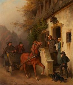HESS Eugen 1824-1862,Meeting for the Hunt,1859,Lempertz DE 2020-03-18