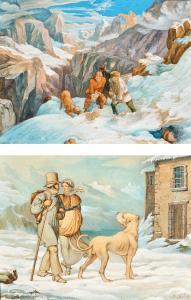 HESS Hieronymus 1799-1850,St. Gotthard's Scene,1826,Palais Dorotheum AT 2023-10-04