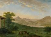 HESS Ludwig 1760-1800,Sicht von Vitznau auf Vierwaldstättersee mit Bürge,Beurret & Bailly 2019-03-20