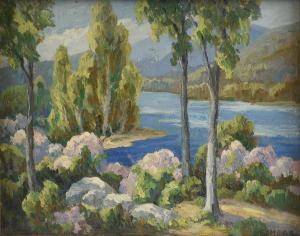 HESS Sara 1880-1960,Lake Scene,Simpson Galleries US 2017-10-14
