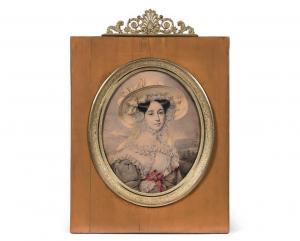 HESSE Nicolas Auguste 1795-1869,Mademoiselle de Coriolis,Fraysse FR 2020-12-10