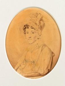 HESSE Nicolas Auguste 1795-1869,Portrait de femme,1829,De Maigret FR 2022-05-20