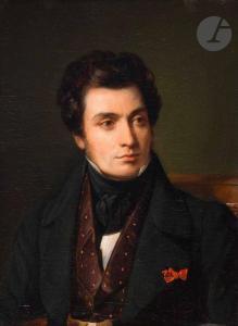 HESSE Nicolas Auguste 1795-1869,Portrait de Michel-Augustin Varcollier,1833,Ader FR 2023-03-21