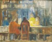 Hesselmark Campbell Pia 1910-2013,Figures at the Bar,David Duggleby Limited GB 2021-07-24