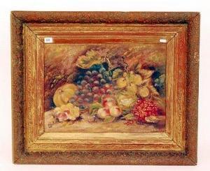 HESTER E,still life fruit on a stone ledge,1912,Fieldings Auctioneers Limited GB 2010-10-23