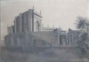 HETSCH Gustav Friedrich 1788-1864,Scenery from Villa Albani,Bruun Rasmussen DK 2021-09-23