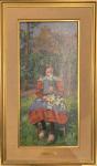 HEUKELOM JAN BERTYS 1875-1965,Fillette assise au jardin et,1907,AuctionArt - Rémy Le Fur & Associés 2024-03-27