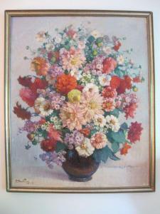 HEULLUY Charles Andre 1894-1975,Bouquet de Fleurs,1948,Lafon FR 2012-07-10