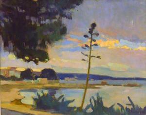 HEULLUY Charles Andre 1894-1975,Paysage le soir,1926,Millon & Associés FR 2010-10-04