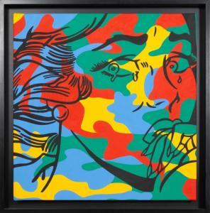 HEUMANN Corinna 1962,Lichtenstein Meets Warhol (Crying Camouflage),2002,Ro Gallery US 2024-03-20