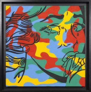 HEUMANN Corinna 1962,Lichtenstein Meets Warhol (Crying Camouflage),2002,Ro Gallery US 2021-10-27