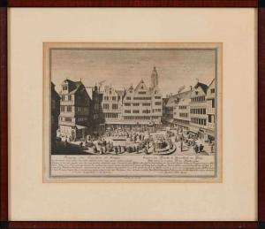 HEUMANN Georg Daniel 1691-1759,Der Hühnermarkt zu Frankfurt am Main,Dobritz DE 2019-03-16