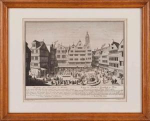 HEUMANN Georg Daniel 1691-1759,Der Hühnermarkt zu Frankfurt am Main,Dobritz DE 2019-03-16