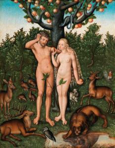 HEUSLER Antonius 1500-1525,Adam and Eve and the Tree of Knowledge,Palais Dorotheum AT 2019-10-22
