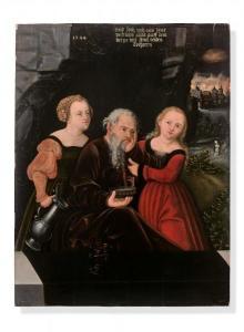 HEUSLER Antonius 1500-1525,Loth et ses filles devant S,1544,Artcurial | Briest - Poulain - F. Tajan 2022-03-23