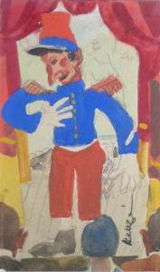 HEUZE Edmond Amedee 1884-1967,Illustration pour Ubu Roi, Comique troupier,Rossini FR 2011-04-19