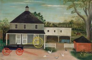 HEWES Madeline 1905-1969,Chickens at the Farm,Shannon's US 2016-04-28
