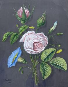 HEWLETT James 1768-1836,Still life of Roses and Convolvulus,1832,David Duggleby Limited 2023-03-17