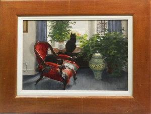 HEWSON Ann 1933-2015,Two cats by a window in an interior,Rosebery's GB 2013-01-19