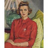 HEWTON Randolf Stanley 1888-1960,PORTRAIT OF BARBARA STEPHENSON,1940,Waddington's CA 2024-03-28