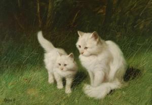 HEYER,Chat et chaton,Brussels Art Auction BE 2017-03-14