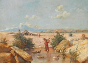 HEYMANN Joseph 1848-1920,Campement dans le desert,Millon - Cornette de Saint Cyr FR 2009-05-29