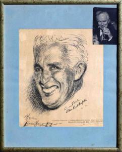 HEYMANN Leon 1900-1900,Portrait de Charlie Chaplin,1952,Cannes encheres, Appay-Debussy FR 2021-07-09