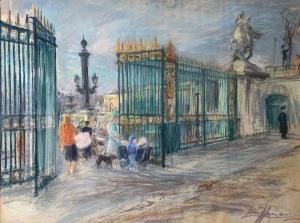 HEYMANN Paul 1800-1900,Entrée des Tuileries,Pestel-Debord FR 2020-07-09